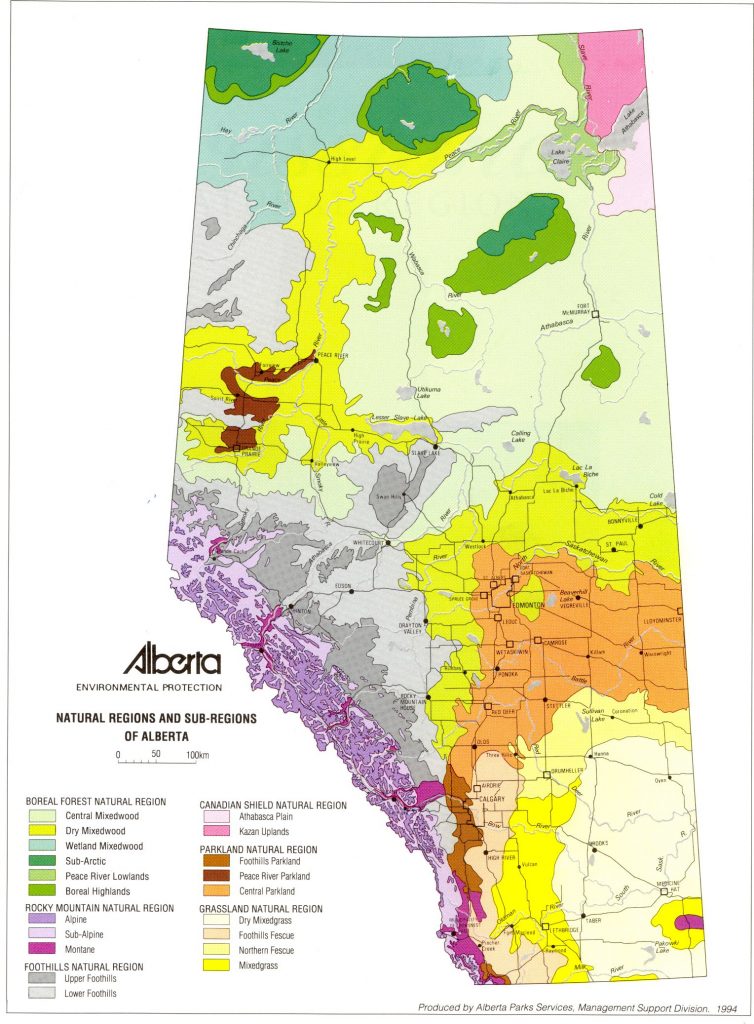 Natural Regions and Sub-regions of Alberta